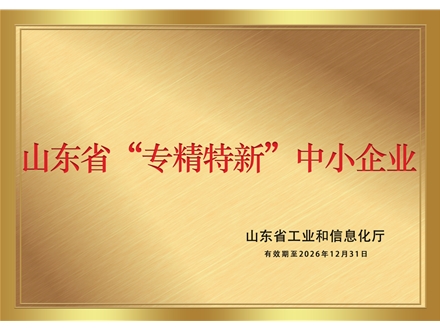 山东省“专精特新”中小企业